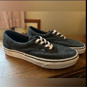 Vans Gray Tweed Era Lace Up Sneakers